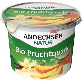 Andechser Natur - Branza cremoasa "quark" cu mango si vanilie, 450 gr