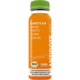 Antidote - Suc bio de morcovi pentru copii 250 ml