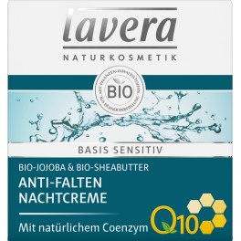 Lavera, Crema de noapte Q10 anti-rid, 50 ml