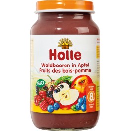 Holle, Piure de mere cu fructe de padure, 220 gr Holle, Piure de mere cu fructe de padure, 220 gr