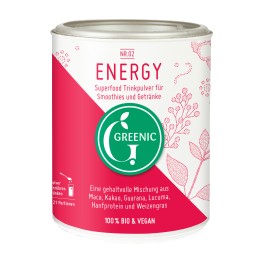Greenic, pudra de baut "Energy Superfood", 100 gr doza Greenic, pudra de baut "Energy Superfood", 100 gr doza