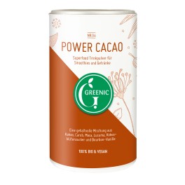 Greenic, pudra de baut cu cacao "Energy Superfood", 175 gr doza