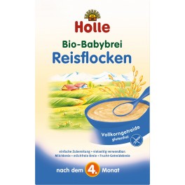 Holle, Piure din fulgi de orez pentru bebelusi (instant), 250 gr pachet Holle, Piure din fulgi de orez pentru bebelusi (instant), 250 gr pachet