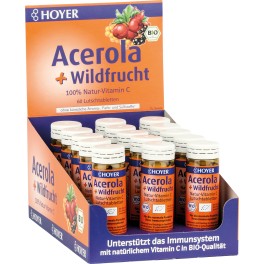 Hoyer, Acerola si fructe salbatice, 60 drajeuri Hoyer, Acerola si fructe salbatice, 60 drajeuri