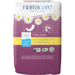 Natracare Absorbante Super 12 bucati per pachet Natracare Absorbante Super 12 bucati per pachet