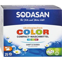 Sodasan Detergent compact pentru rufe colorate 1,2 kg