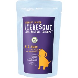 Liebesgut Hrana pentru caini Junior, cu carne de pui, mar si hrisca