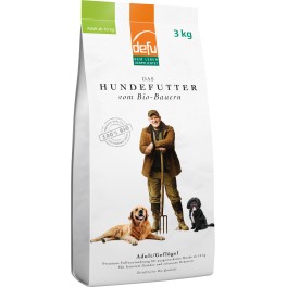 Defu Biofutter Hrana bio cu pasare pentru caini adulti 3 kg