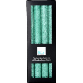 Kerzenfarm Lumanare stearina verde inchis, 4 bucati