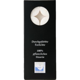 Kerzenfarm Lumanarele stearina - culoare alba, 10 bucati