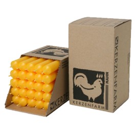 Kerzenfarm lumanari din parafina, culoare galbena, aproximativ 180/22 mm, 1 buc