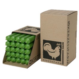 Kerzenfarm lumanari din parafina, culoare verde aproximativ 180/22 mm, 1 buc