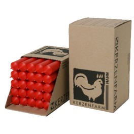 Kerzenfarm lumanari din parafina, culoare rosie aproximativ 180/22 mm, 1 buc