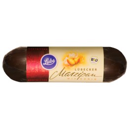 Linea natura - Paine cu marzipan de Lubeck cu ciocolata amaruie Linea natura - Paine cu marzipan de Lubeck cu ciocolata amaruie