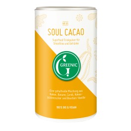 Greenic, pudra de baut cu cacao "Soul Superfood", 175 gr doza