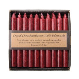 Kerzenfarm lumanari pentru pomul de Craciun, rosu inchis stearina